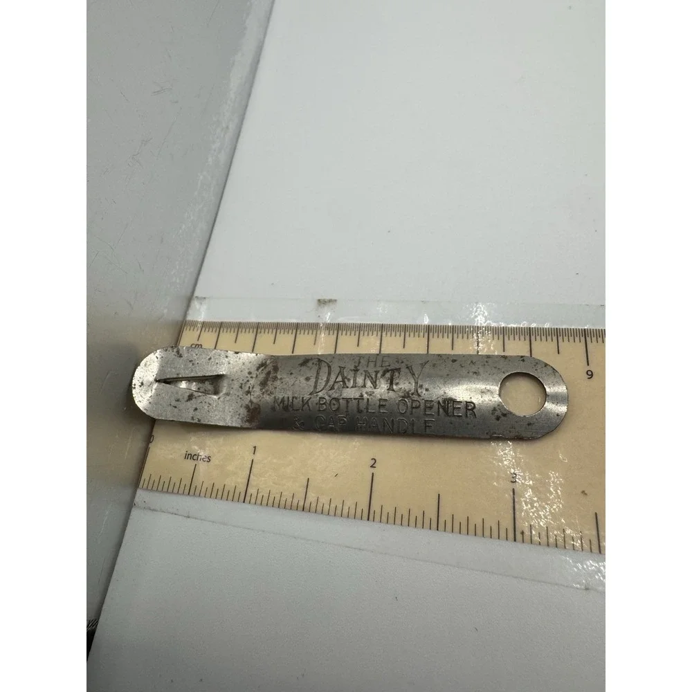 Vintage Metal Small The Dainty Milk Bottle Opener 3
